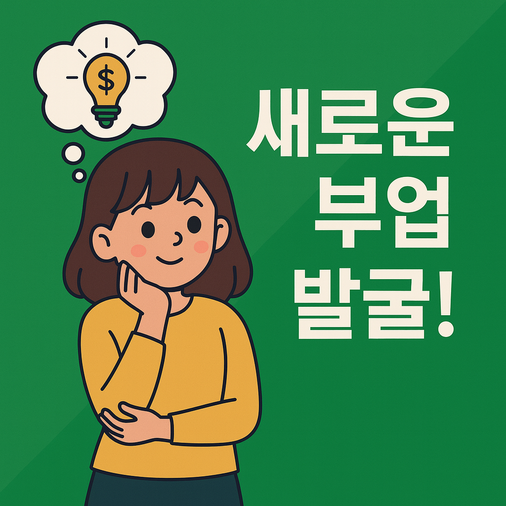 새로운 부업 발굴